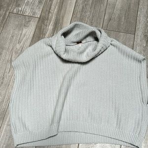 Free People Gray Cowl Neck Sweater